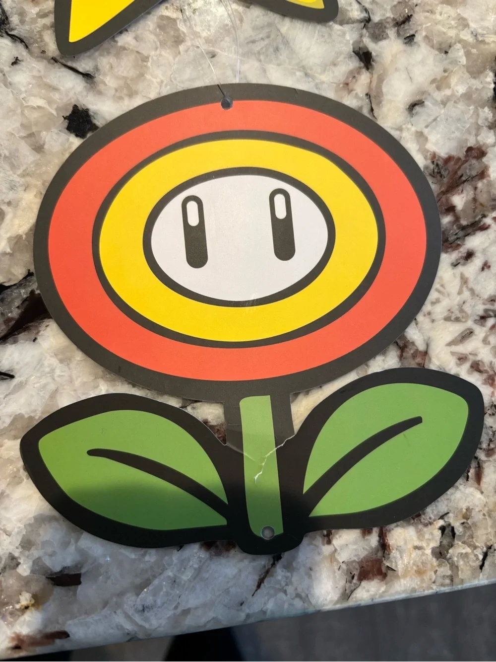 Assorted Super Mario Galaxy birthday decorations